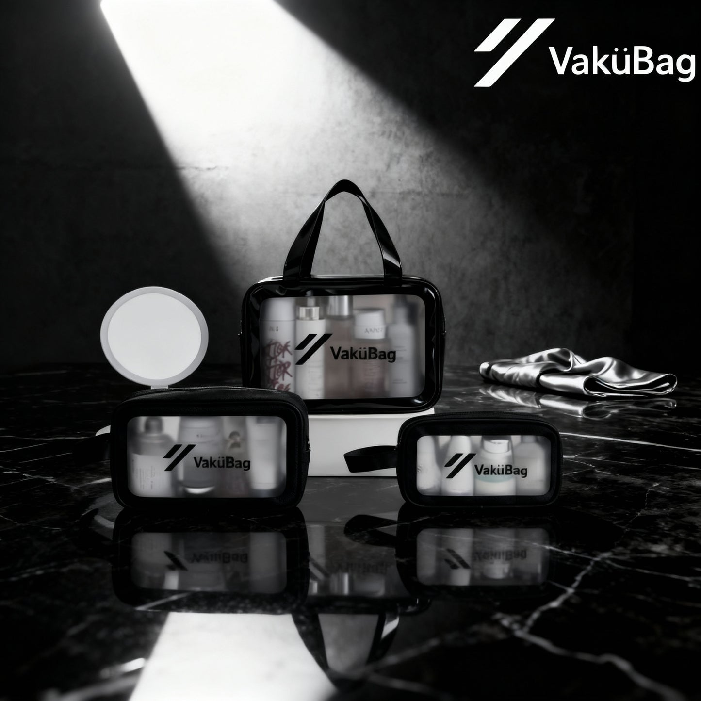 VaküOrganizers - 3-Piece Premium Travel Packing Set