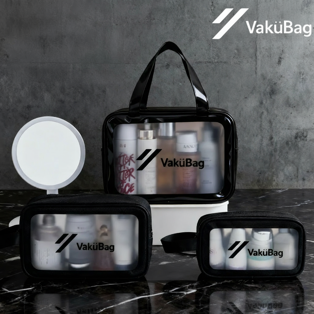 VaküOrganizers - 3-Piece Premium Travel Packing Set